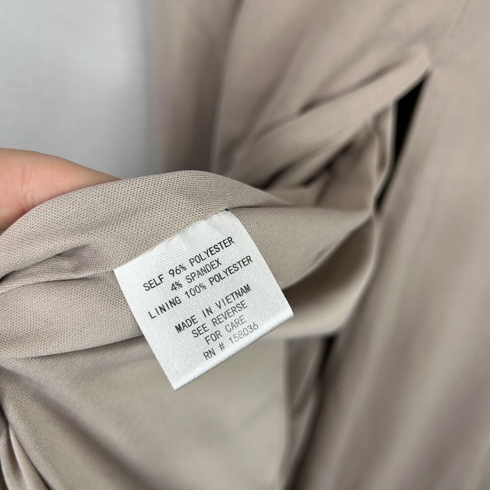 Birdy Grey Womens Dress Large Pink Cowl Flowy Side Slit Gown Formal Bridesmaid - Picture 5 of 11